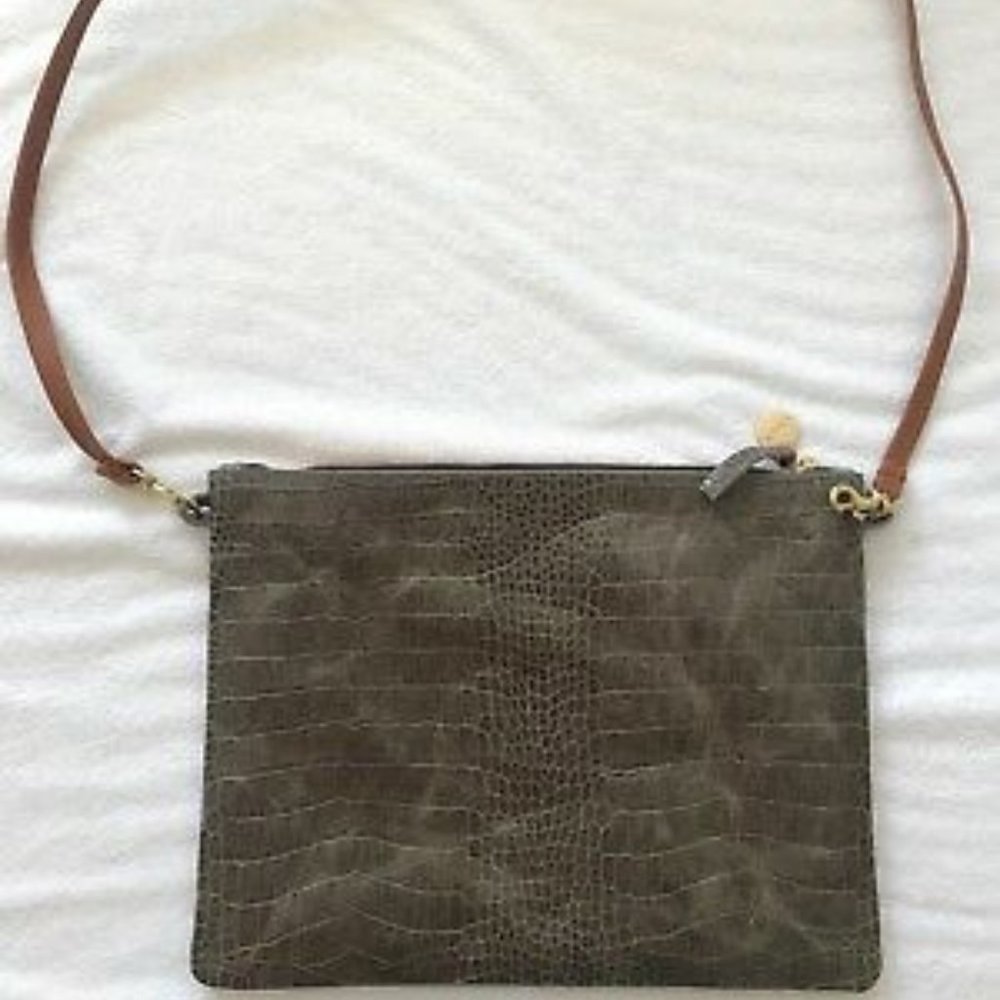 Clare V. Sac Bretelle Croc bag